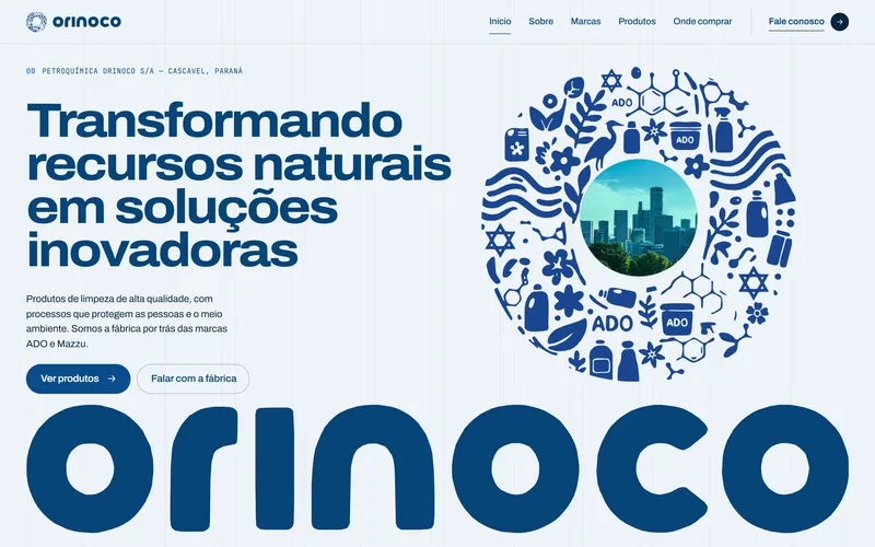 Orinoco: top of the live site
